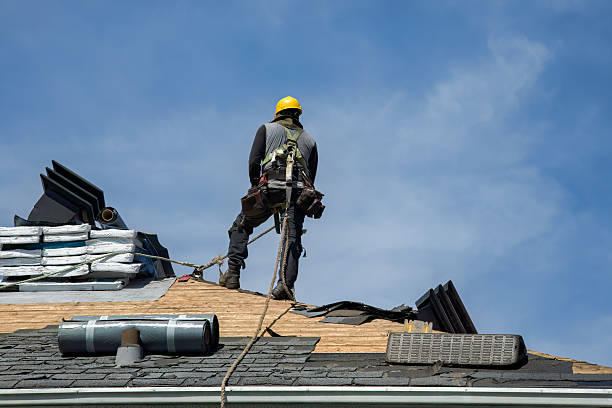 Professional Roofing technician working in Bloomington, MD